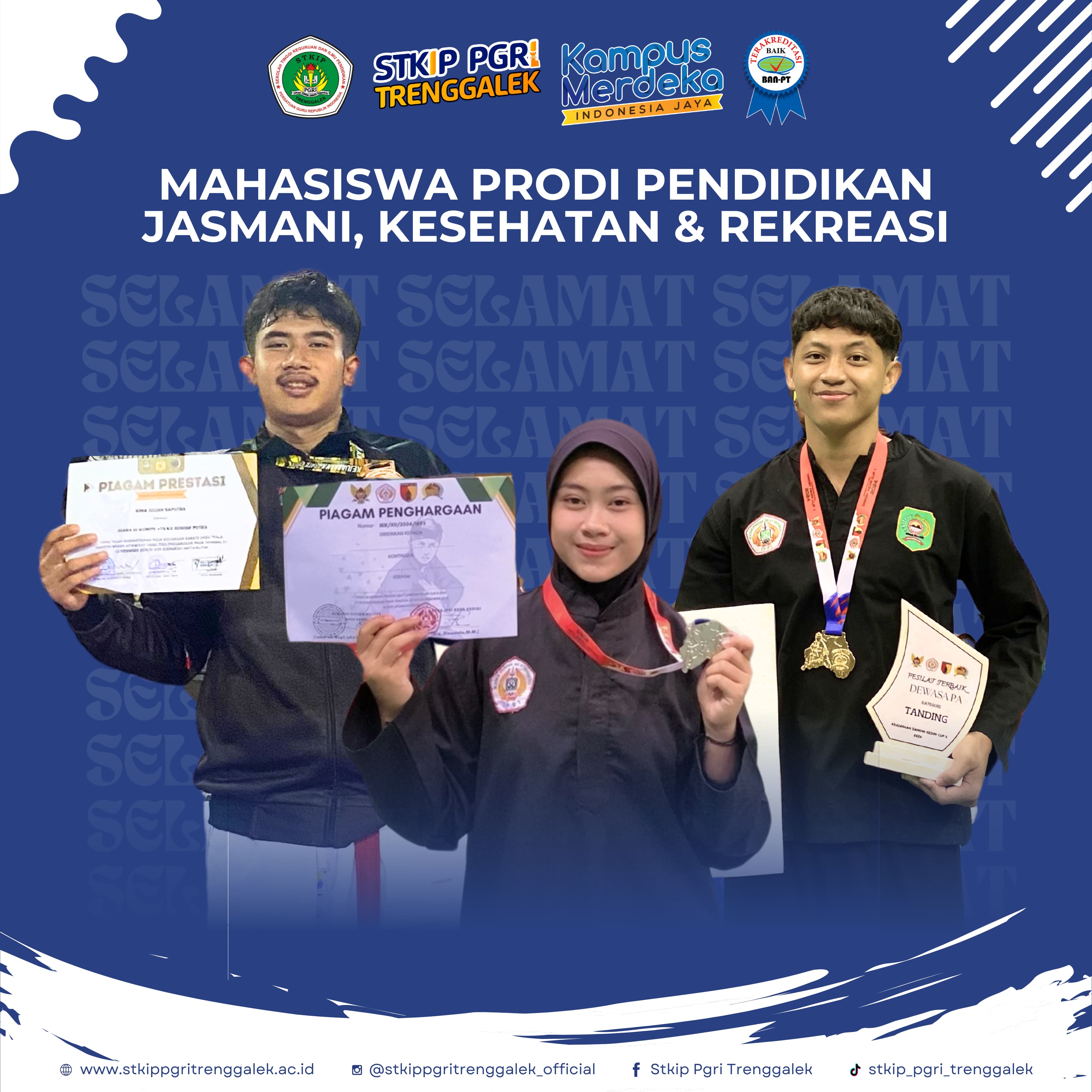 Kesederhanaan Bukan Pengahalang: Tiga Pesilat Kampus Pudaya Buktikan Membawa Pulang Medali